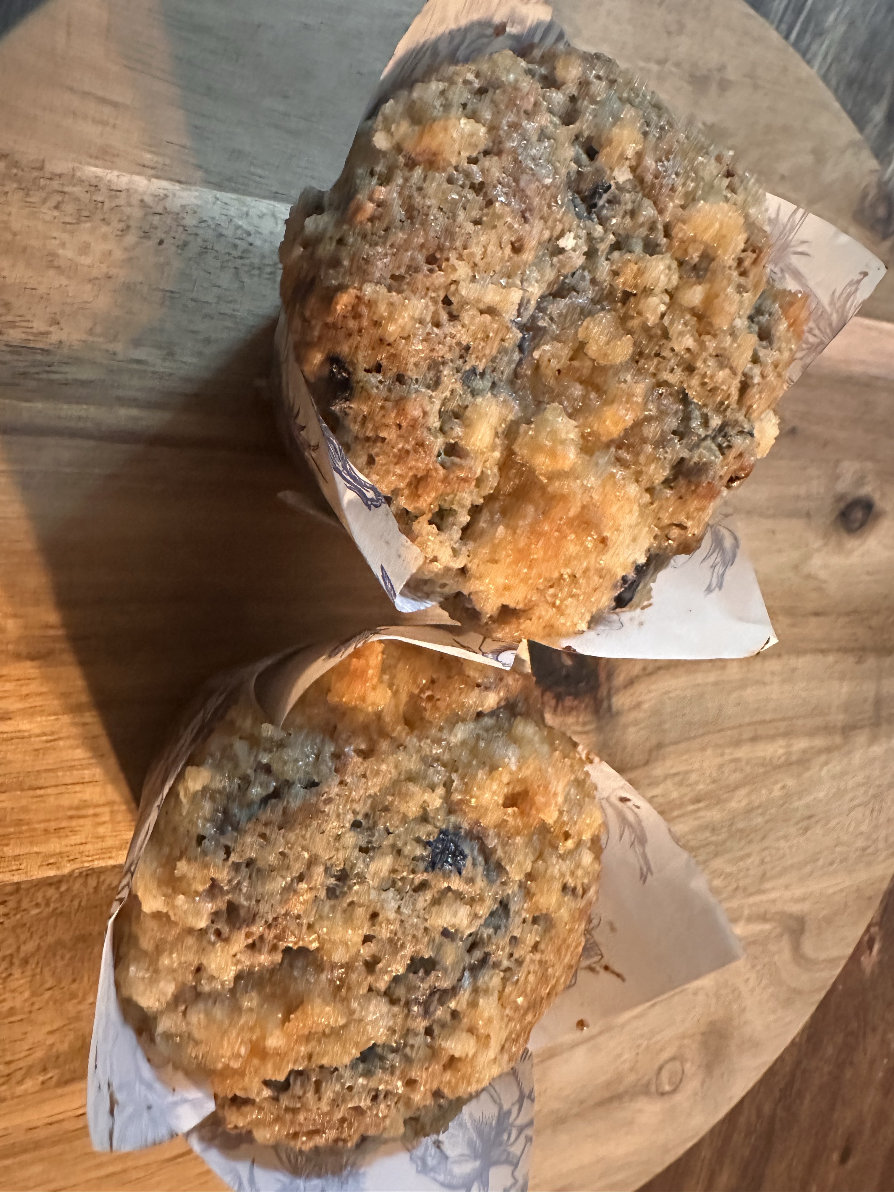 Sourdough Blueberry Cheesecake Muffins