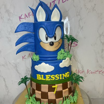 6&8" 2 tier Freestyle Custom Cake
