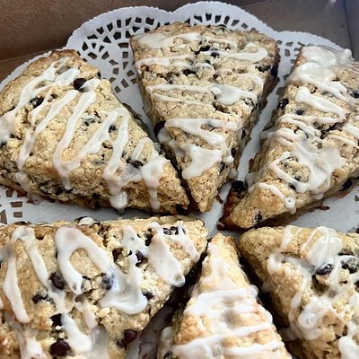 4 Chocolate Chip Scones Organic Sourdough