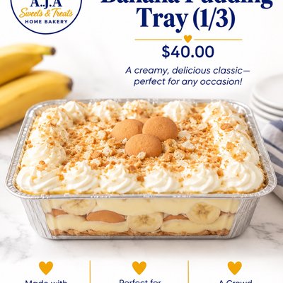 Banana Pudding Tray 1/3