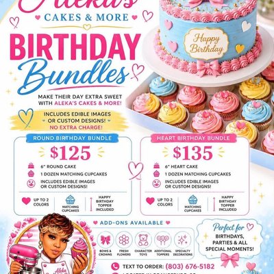 HEART CAKE BIRTHDAY BUNDLE