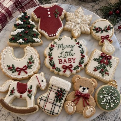 Winter Baby Shower Cookie Set