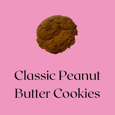 1/2 Dozen Classic Peanut Butter Cookies