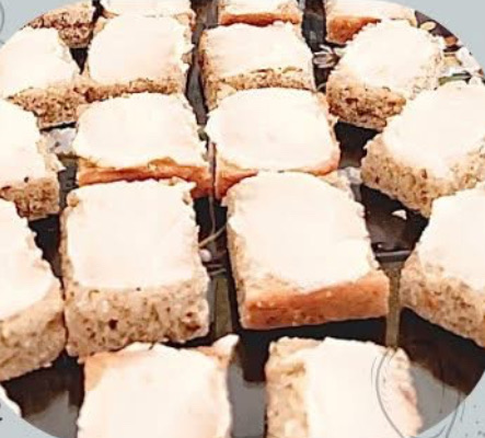 Iced Banana Bars