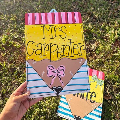 Painted Clip Board 