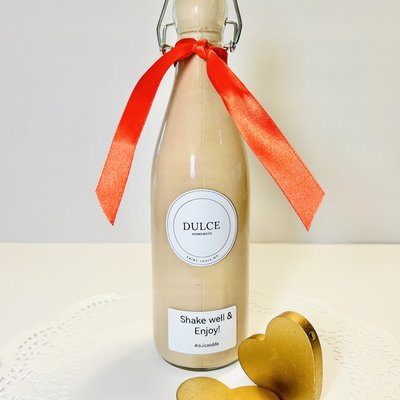 Nutella Spirited Coquito Drink (with Rum) 18 Onz Glass Bottle