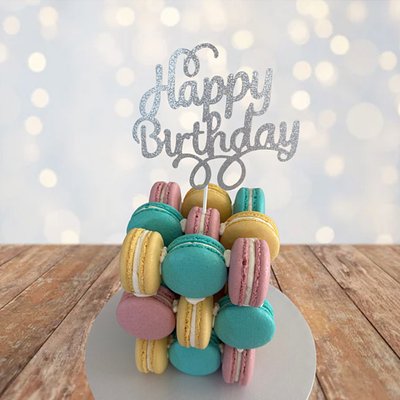 Macaron Cube Cake