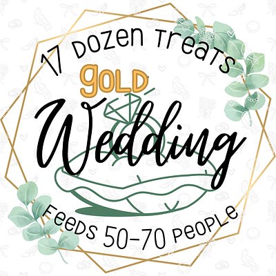 Gold Wedding package (17 Dozen treats)