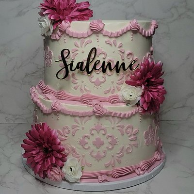 8" + 10" Tiered Cake (Feeds 35-45)