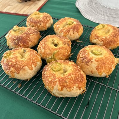 Sour Dough Jalapeño Cheddar Bagels