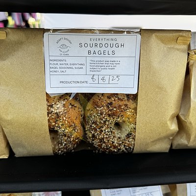 Sourdough Bagels 4 Count 
