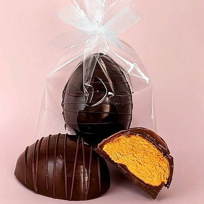 Peanut Butter Cup Filled Chocolate Egg
