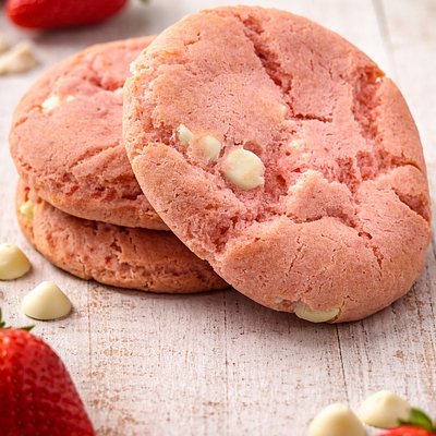 Strawberry Cake Cookies