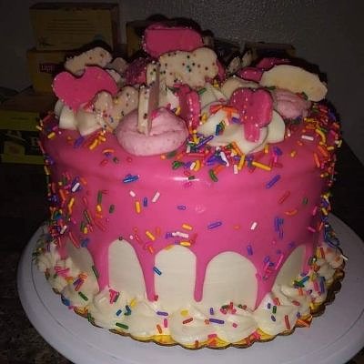 Frosted Animal Cookie Cake
