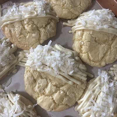 Coconut White Chocolate Cookies