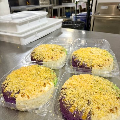Puto Cake (Cheese, Salted Egg, Pandan, Ube Or 4flavours In 1 For $40)