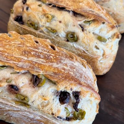 Olives & Rosemary Sourdough Loaf