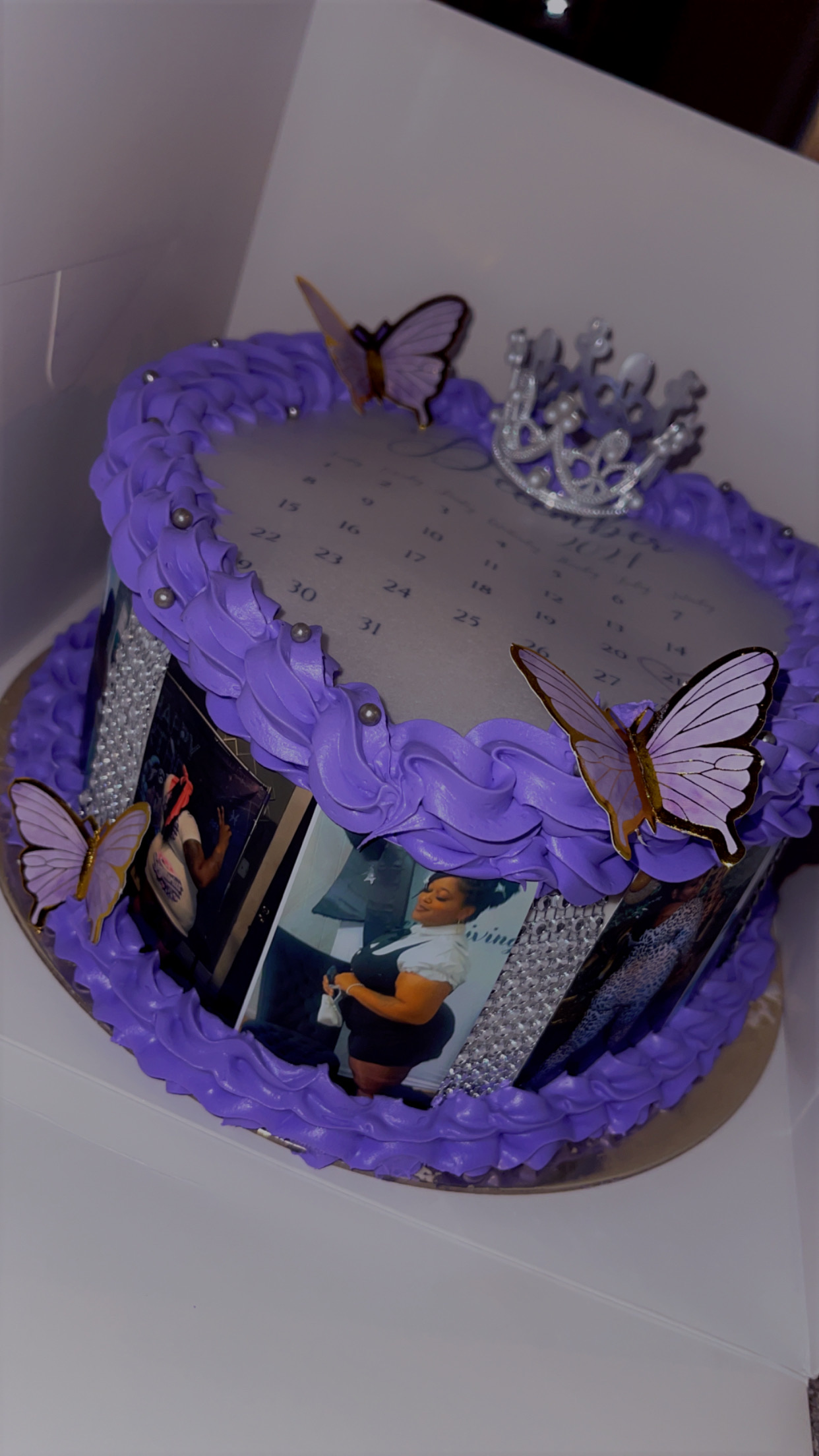 8 Inch Heart Burn Cake With Pics 