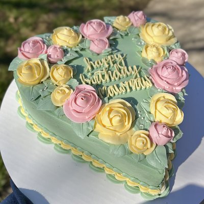 8” Heart Cake