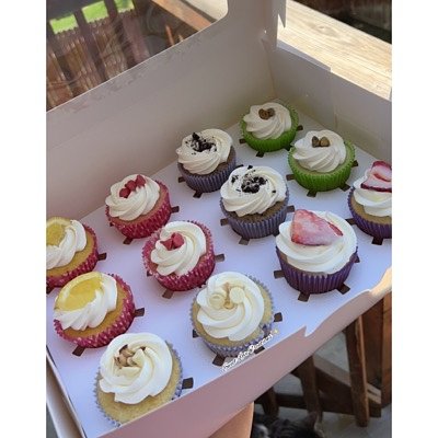 Cupcake Tasting Boxes (6ct=3 Flavors) (12ct=6 Flavors)
