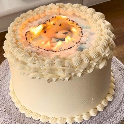 Secret Spark Celebration Cake🔥