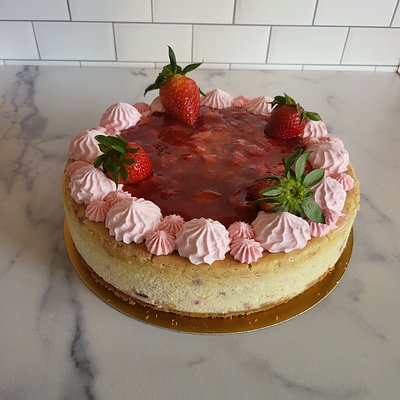 Strawberry Jamtop Cheesecake