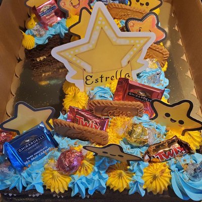 Half Sheet Number Cake