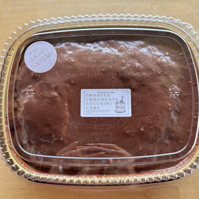 Frosted Fudgy Chocolate Zucchini Cake