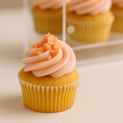 Custom Cupcakes with Crumbs Toppings (12)