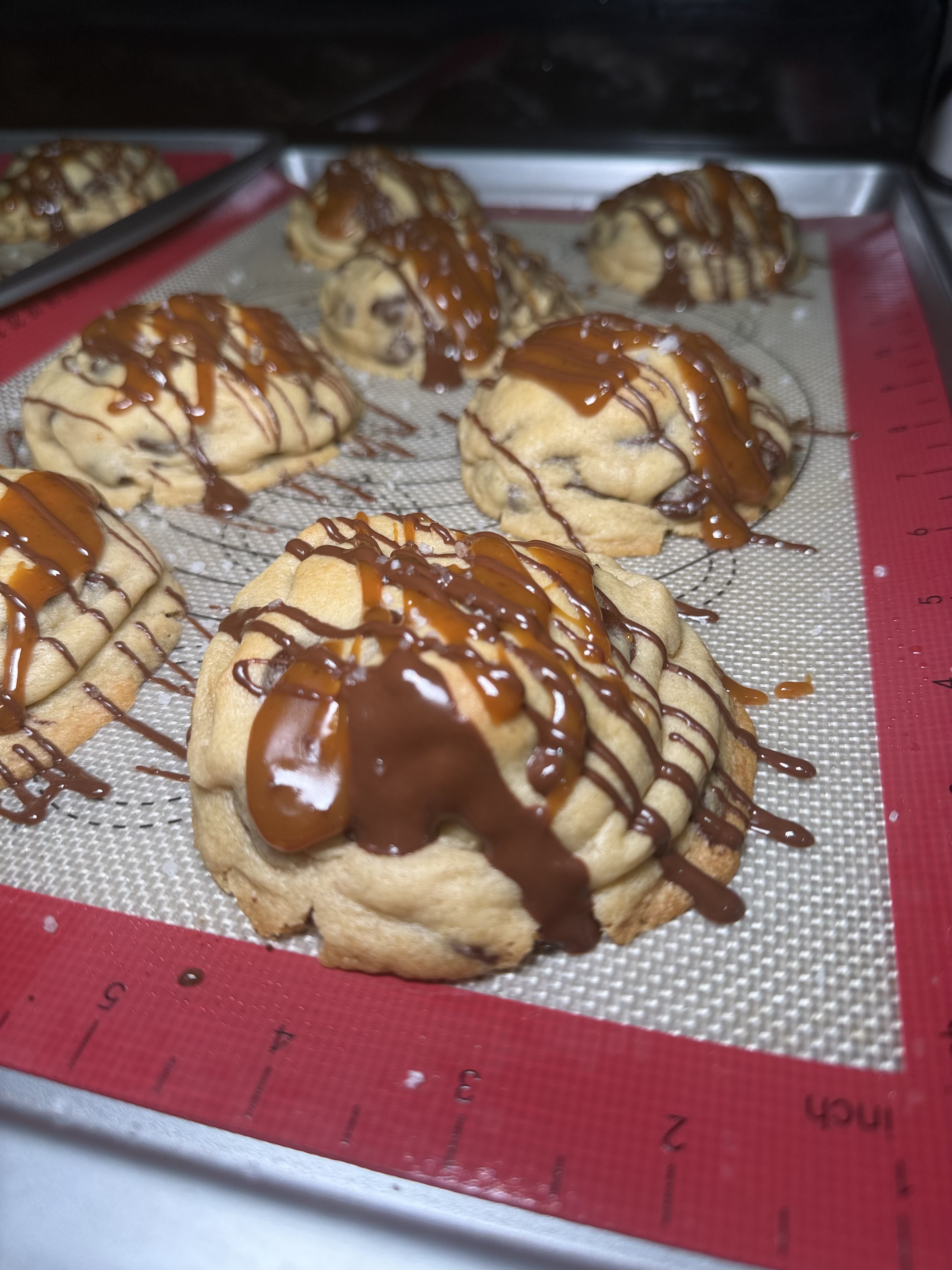 Salted Caramel Chocolate Chip Cookie