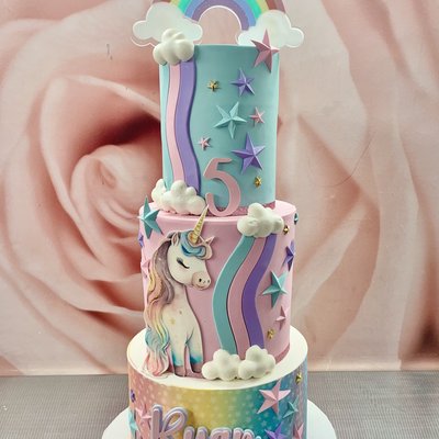     Large 3 Tier Celebration FAUX Cake 6” 8” 10” 