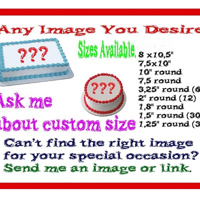 Do It Yourself EDIBLE IMAGES For Your DIY Projects See Description For Options!