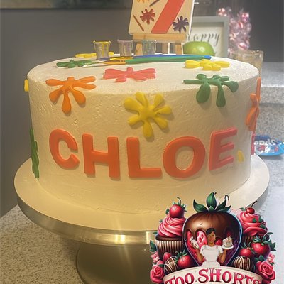 9” 3 Layer Strawberry Cake 