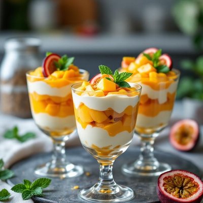 🥭Mango Passion Fruit Trifle