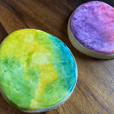 12 Watercolor Easter Egg Cookies