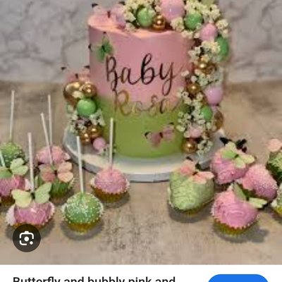 Bubbly Baby Shower Pink N Green