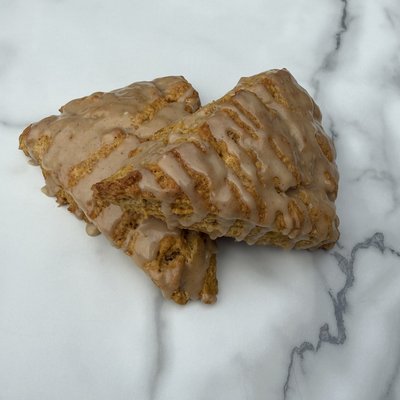 Pumpkin Spiced Scone With Maple Glaze