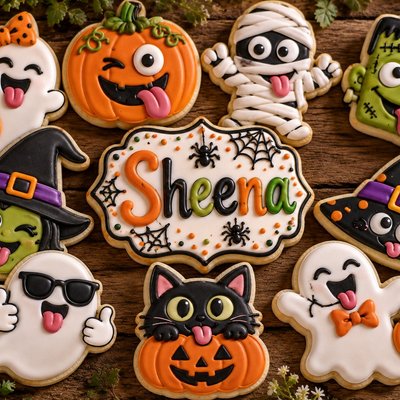 Funny Halloween Nights Cookie