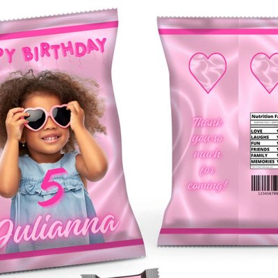 Personalized Chip Bag Party Favor 