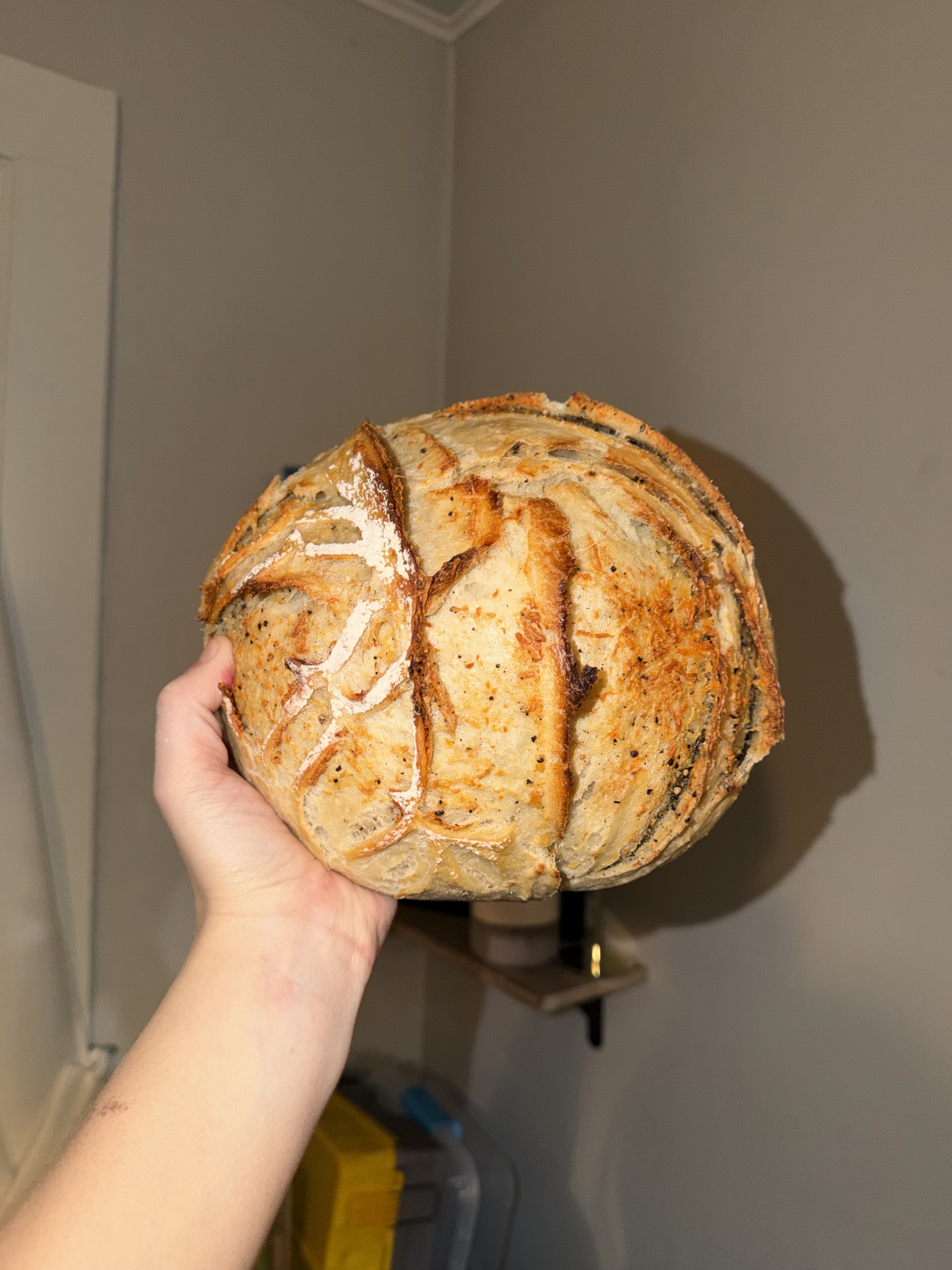Mini Parmesan & Black Pepper Sourdough Loaf