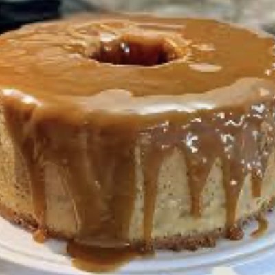 Caramel Cream Cheese Poundcake 