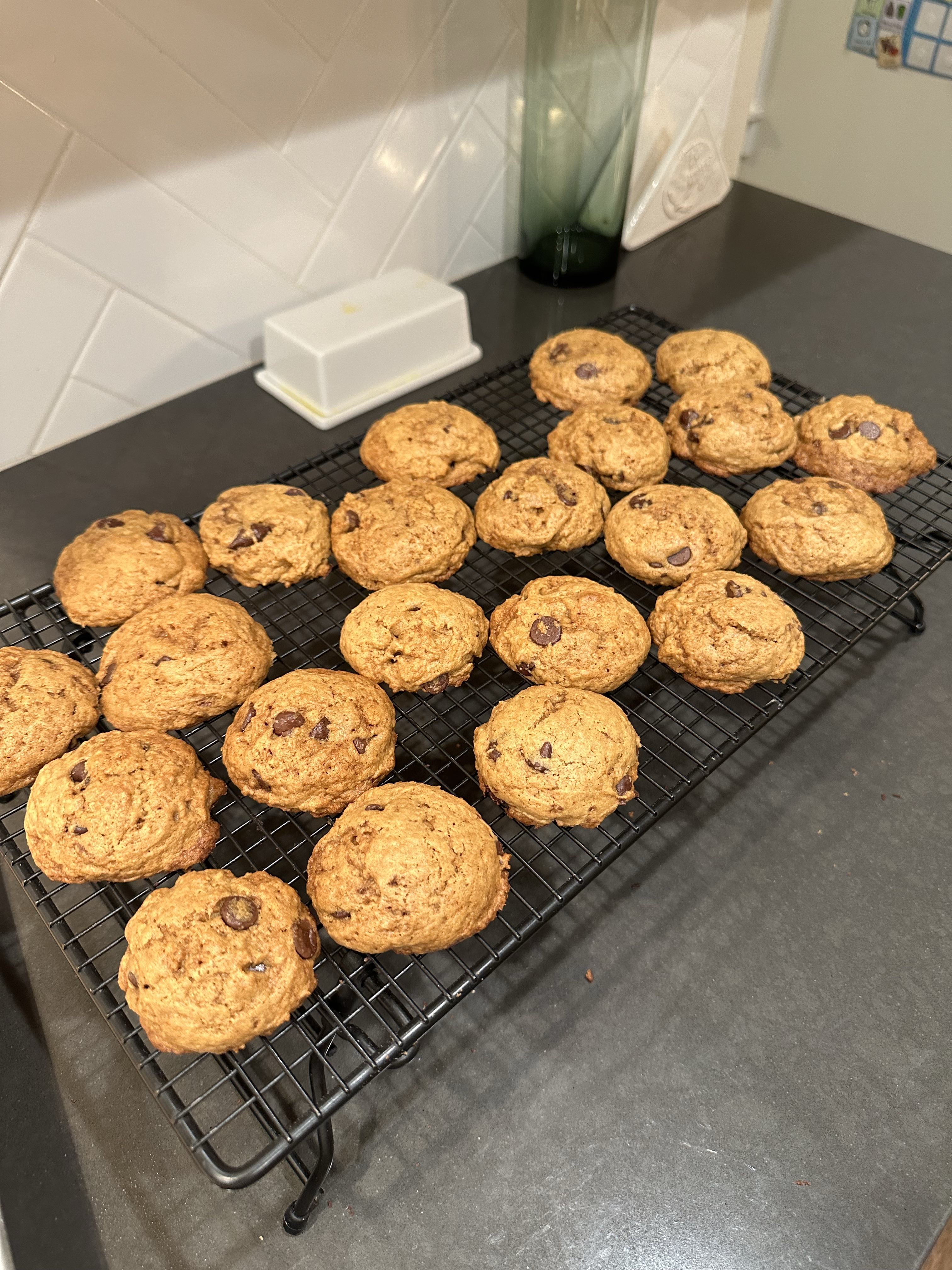 Browned Butter Sourdough Chocolate Chip Cookies