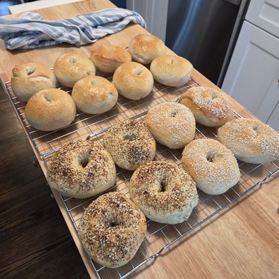 Sourdough Bagels 