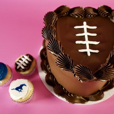 SMU Football Cake