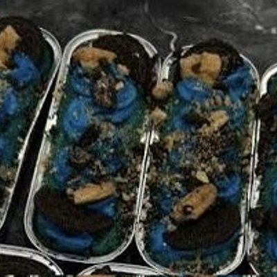 Cookie Monster Cake MEDIUM