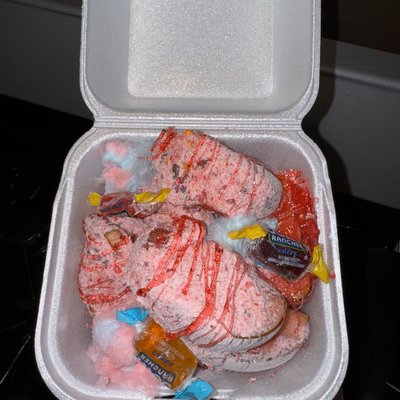 Candied apple slices