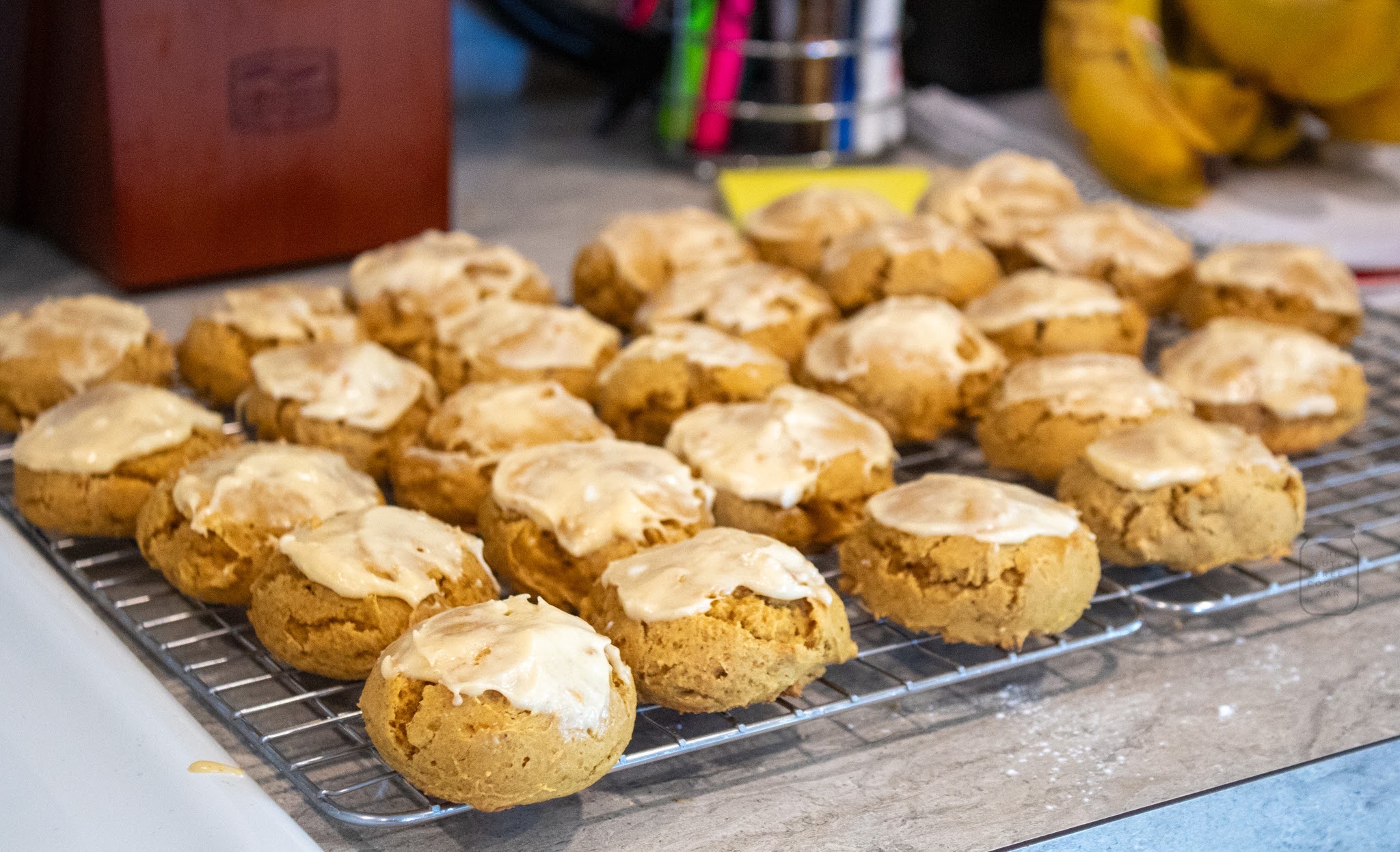 Pumpkin Cookies With Cream Cheese Frosting 