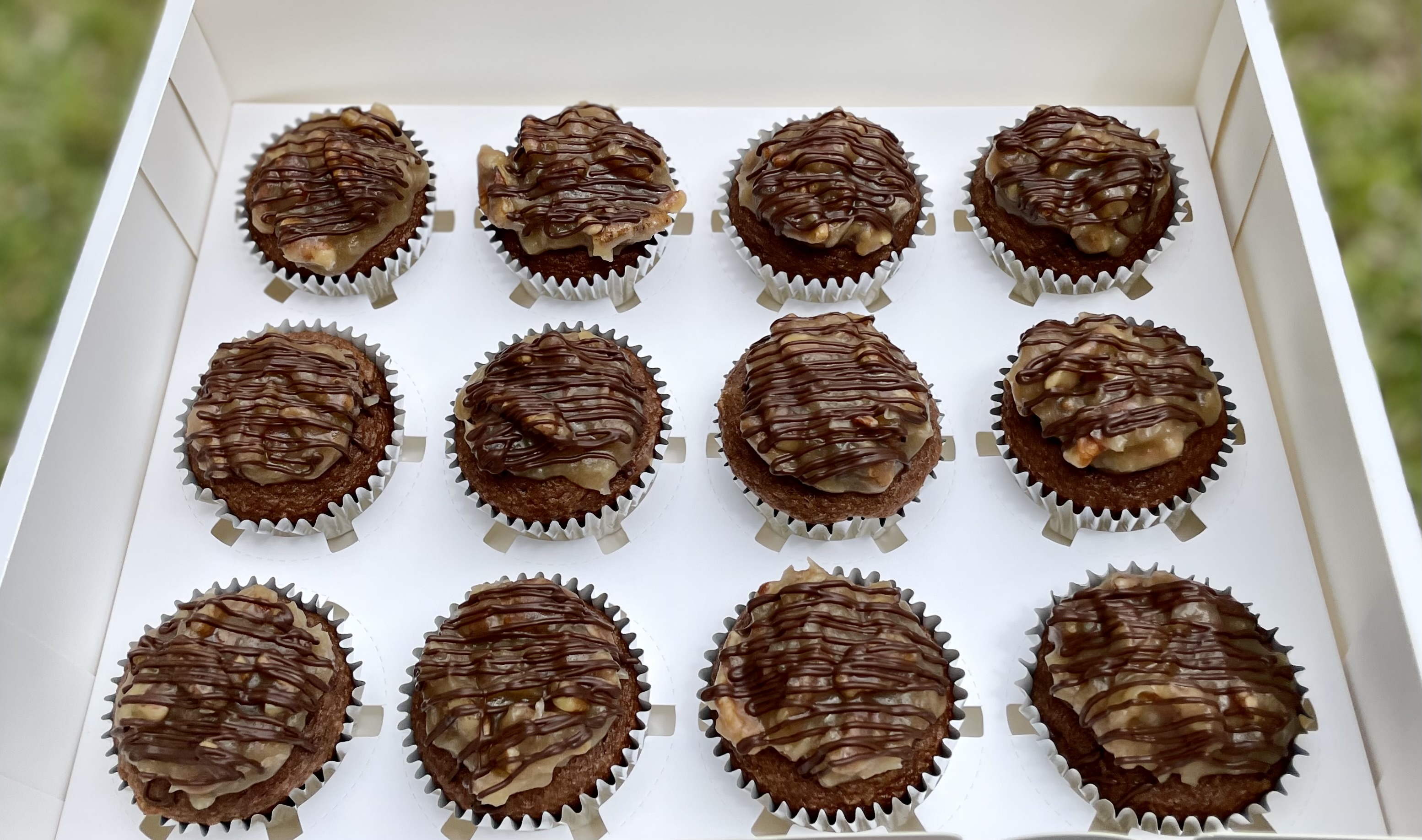 German Chocolate Cupcakes 