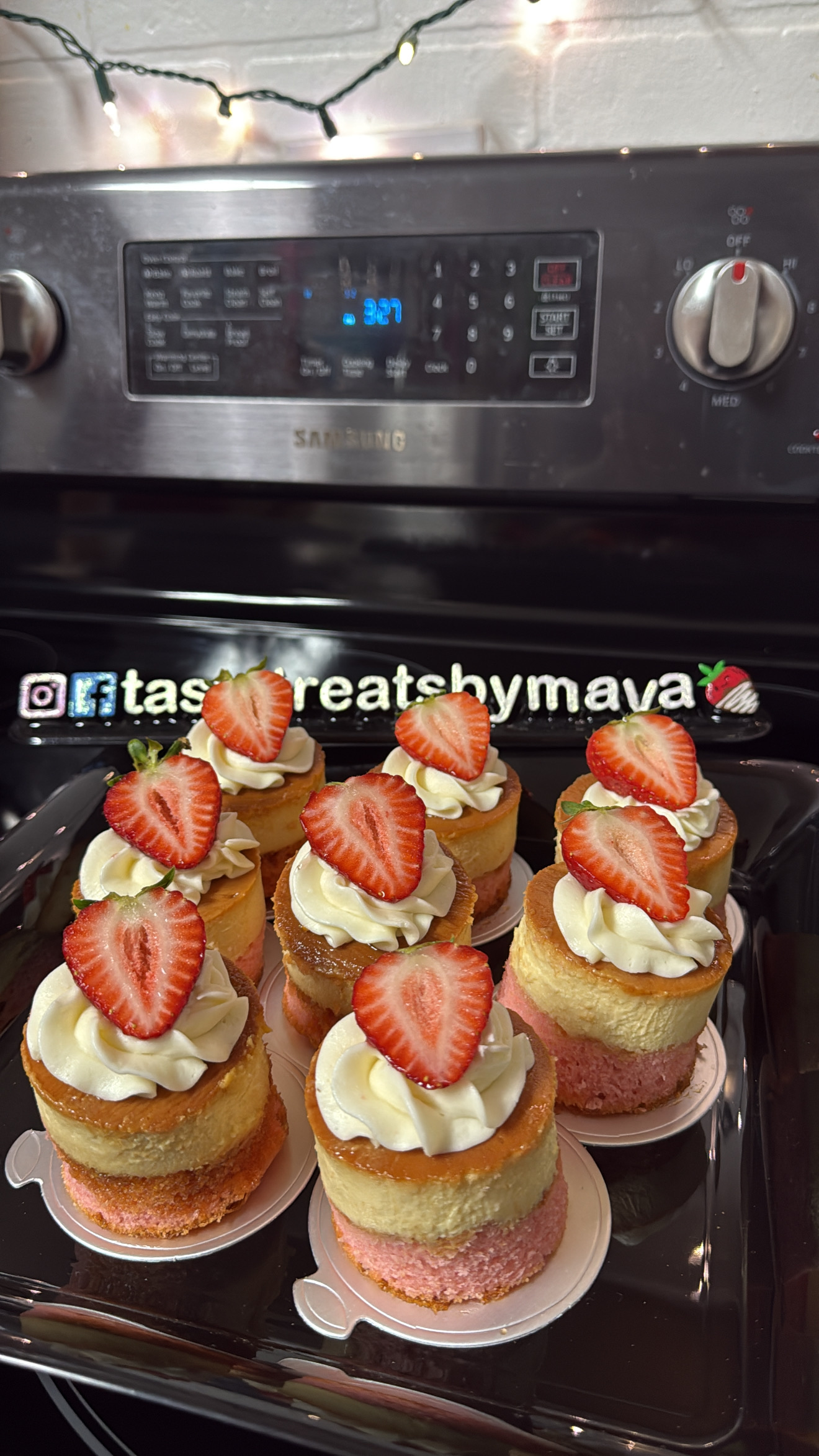 Mini Flancocho/Chocoflan/Fresaflan