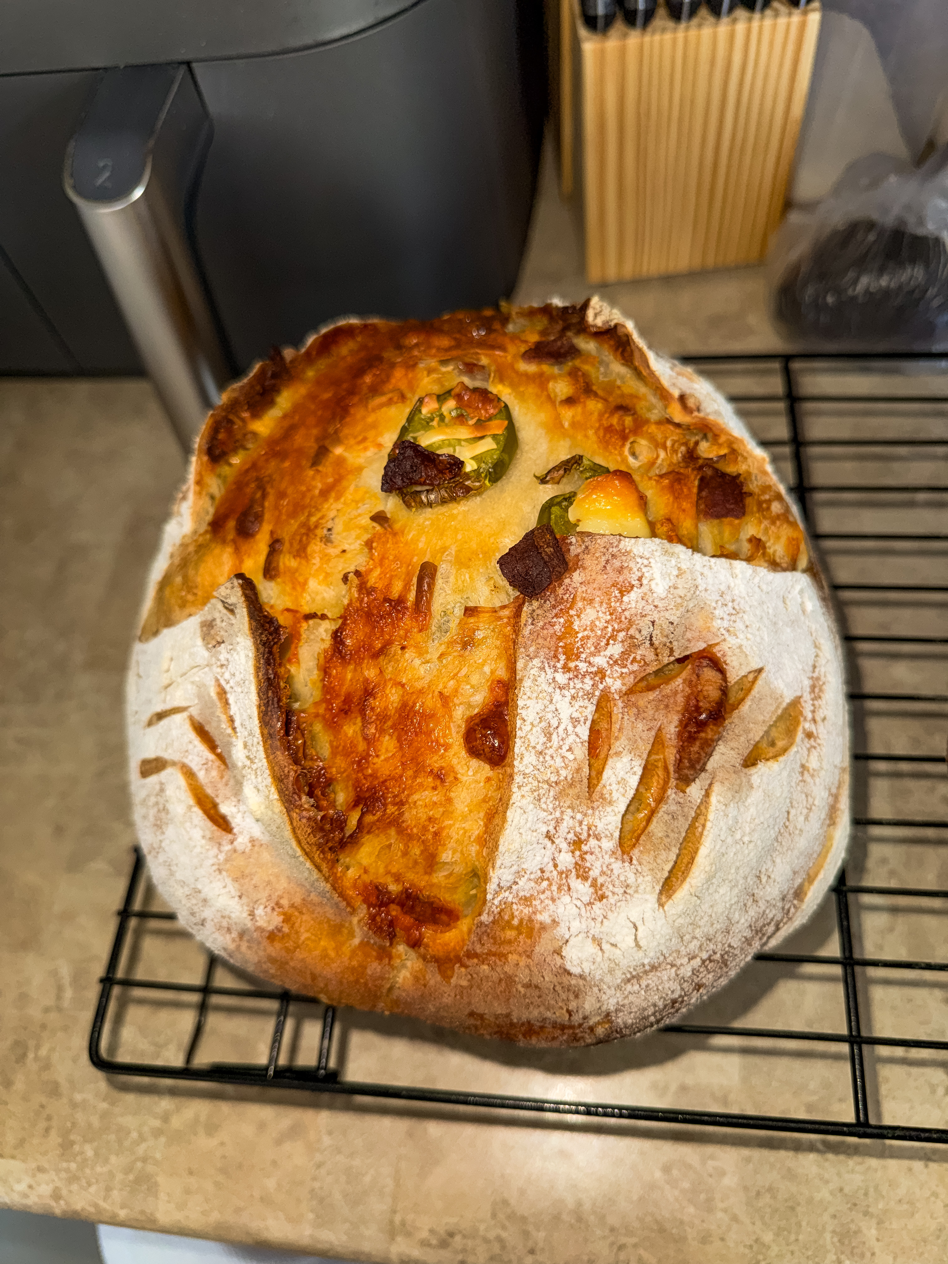 Jalapeño Popper Sourdough Loaf